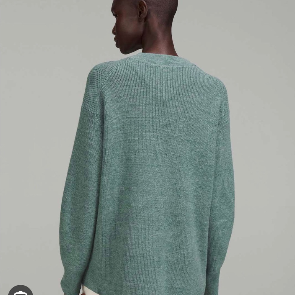 Lululemon Merino blend sweater - tidewater teal size 2z - Picture 2 of 4